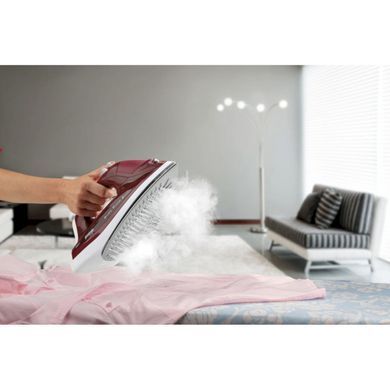 Gorenje Утюг безпроводной , 2200Вт, 270мл, паровой удар -210гр, постоянный пар - 25гр, база для зарядки, автовыкл., керам. подошва, бардовый SICH2200RBC фото