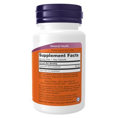CoQ10 60mg - 60vcaps Now Foods