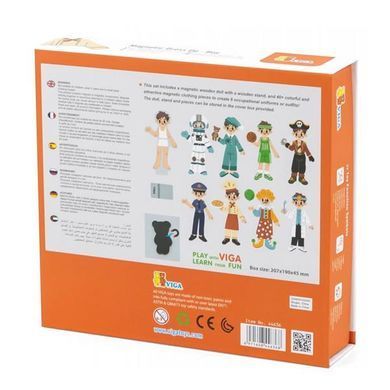 Магнитная игра Viga Toys Одень мальчика (44636) dt_57627 фото
