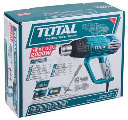 Фен будівельний TOTAL TB200365 2000Вт, 350/550С TB200365 фото