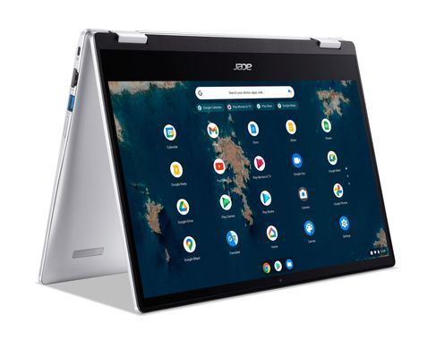 Acer Ноутбук Chromebook Spin CP314-1HN 14" FHD IPS, Intel C N4500, 8GB, F128GB, UMA, ChromeOS, сріблястий (373208) NX.AZ3EU.002 фото