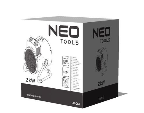 Промислова теплова гармата Neo Tools 90-067, 2 кВт, IPX4 електрика