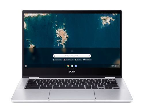 Acer Ноутбук Chromebook Spin CP314-1HN 14" FHD IPS, Intel C N4500, 8GB, F128GB, UMA, ChromeOS, сріблястий (373208) NX.AZ3EU.002 фото