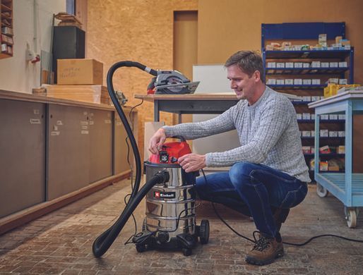 Einhell Пилосос професійний TС-VC 1930 SA Kit, 1500Вт, 190мБар, контейнер 30л, 5.3кг (349692) 2342230 фото