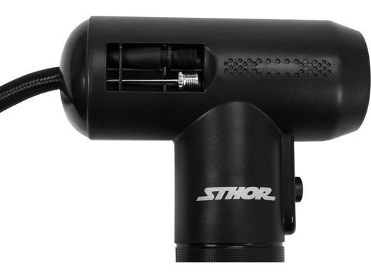 Компрессор автомобильный аккумулятор STHOR Li-Ion 7.4V 2АГод, 25л/мин, давление- 6.9Bar, шланг 40см заря- USB 82120 фото