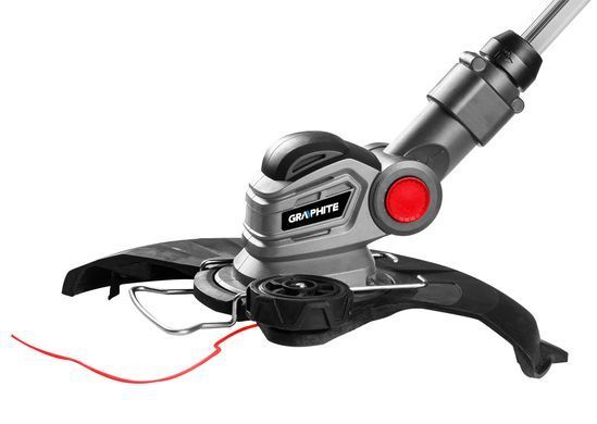 Аккумуляторная мотокоса GRAPHITE 18V 58GE112, ширина скашивания 280 мм, без аккумулятора и ЗУ 58GE112 фото