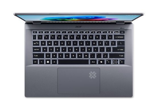 Acer Ноутбук Swift Go 14 AI SFG14-01 14.5" WQXGA IPS, Quallcomm X1P-42100, 16GB, F1TB, UMA, Win11, сірий (382386) NX.KYXEU.005 фото