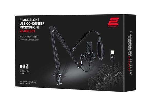 Микрофон для ПК c пантографом 2Е MPC011 Streaming KIT USB 2E-MPC011 фото