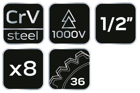 Набір інструментів для електрика Neo Tools 01-307 1000V, 8 шт. 01-307 фото