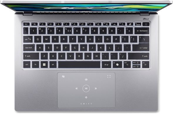 Acer Ноутбук Swift Go 14 SFG14-73 14" 2.8K OLED, Intel U7-155H, 32GB, F1TB, UMA, Lin, сріблястий (377477) NX.KY7EU.002 фото
