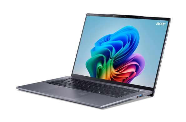 Acer Ноутбук Swift Go 14 AI SFG14-01 14.5" WQXGA IPS, Quallcomm X1P-42100, 16GB, F1TB, UMA, Win11, сірий (382386) NX.KYXEU.005 фото