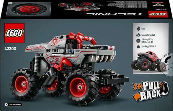 Конструктор LEGO Technic Monster Jam ThunderROARus з інерційним двигуном 232 деталі (42200)