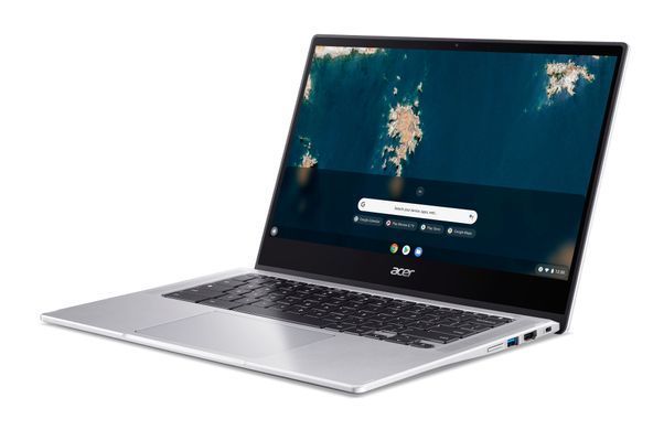 Acer Ноутбук Chromebook Spin CP314-1HN 14" FHD IPS, Intel C N4500, 8GB, F128GB, UMA, ChromeOS, сріблястий (373208) NX.AZ3EU.002 фото