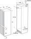 Gorenje Холодильник встраиваемый с нижн. мороз., 177х55х54см, 2 дв., 180(68)л, А+, NF, Зона св-ти, Дисплей, белый NRKI218EA0