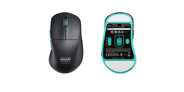 Cherry Xtrfy Миша M64, WL/USB-A, RGB, чорний (384319) CX-M64W-BLACK фото