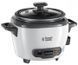 Russell Hobbs Рисоварка, 200Вт, чаша-0,7л, механічне керування, знімна кришка, нерж. сталь, чорно-біла (332942) 27020-56