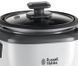 Russell Hobbs Рисоварка, 200Вт, чаша-0,7л, механічне керування, знімна кришка, нерж. сталь, чорно-біла (332942) 27020-56