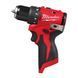 Дрель-шуруповерт аккумуляторная бесщеточная MILWAUKEE, M12 BLDDRC-0, 40Нм (каркас, клипса для ремня, картонная упаковка) 4933499683