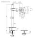 Кронштейн Brateck LDT66-C011, 17" - 32", до 9 кг, VESA від 75x75 до 100x100Кут нахилу: +45&deg;~-45&deg;, По BRATECK LDT66-C011 3726141