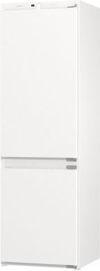 Gorenje Вбуд. холодильник з мороз. камерою, 177х55х54см, 2 двері, 180(68)л, А+, NF+, Зона св-ті, Внутр. диспл, білий (379545) NRKI418EE1 фото