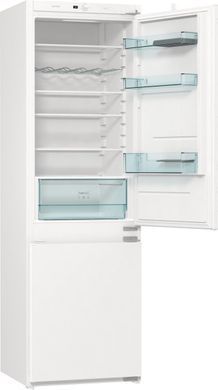 Gorenje Вбуд. холодильник з мороз. камерою, 177х55х54см, 2 двері, 180(68)л, А+, NF+, Зона св-ті, Внутр. диспл, білий (379545) NRKI418EE1 фото