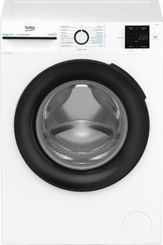 Beko Стиральная машина фронтальная, 9кг, 1200, A+++, 55см, дисплей, инвертор, пар, белый BM1WFU39233WB фото