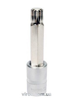 Головка торцева YATO квадрат 1/2 "SPLINE" подовжена M12, L= 100 мм