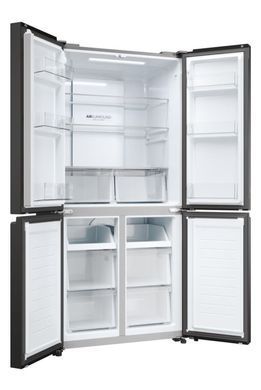 Haier Холодильник багатодверний, 181.5x83.3х65, холод.відд.-311л, мороз.відд.-156л, 4дв., А+, NF, інв., дисплей, чорний (386196) HCR3818ENPT фото