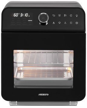 Мультипіч ARDESTO 2250Вт, об'єм-15л, сенсорне керування, функція приготування на пару, 40-220&deg;C, метал/пластик, біло-чорний (376976) AIFO-A150ST фото