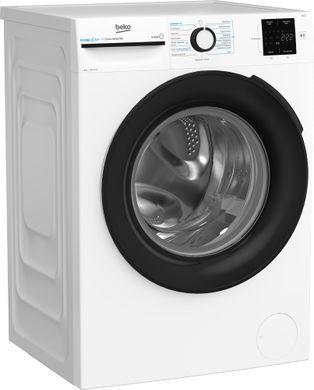 Beko Пральна машина фронтальна, 9кг, 1200, A+++, 55см, дисплей, інвертор, пара, білий (383366) BM1WFU39233WB фото
