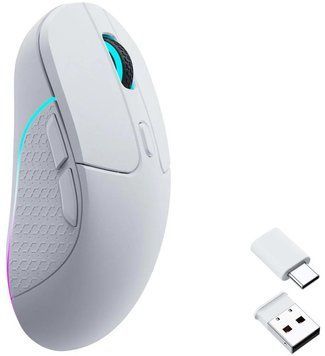 Мышь Keychron M3 BT/WL/USB-A/USB-C, білий M3-A3 фото