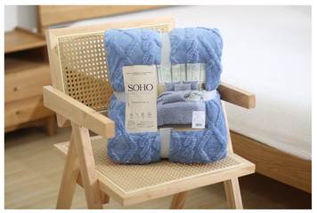 Текстиль для дому SOHO Наб. Ковдра 200*220 см+2 нав. 50*70 см Romance Blue