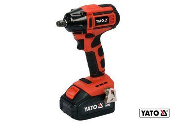 Гайковерт ударный аккумуляторный бесщеточный YATO: квадрат-1/2", 250Нм, Li-Ion 18В, 3 Агод+кейс YT-82802 фото
