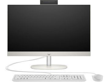 HP Комп'ютер персональний моноблок 240-G10 23.8" FHD IPS AG, Intel i3-N300, 8GB, F256GB, UMA, WiFi, кл+м, 3р, DOS, білий (374305) 885G4EA фото
