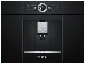 Bosch Кавомашина вбудовувана, 2.4л, зерно+мелена, автомат.капуч, LED-дисплей, авторецептів -8, чорний (366640) CTL636EB6 фото