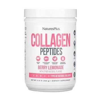 Пептиды коллагена Collagen Peptides Natures Plus ягодный лимонад 364 г