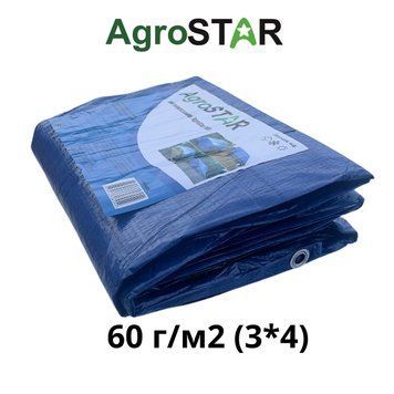 Тент універсальний"AgroStar" 60(3*4) синій