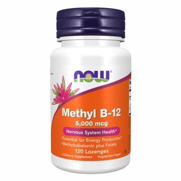 Витамин В12 Now Foods (Methyl B-12) 5000 мкг 120 леденцов