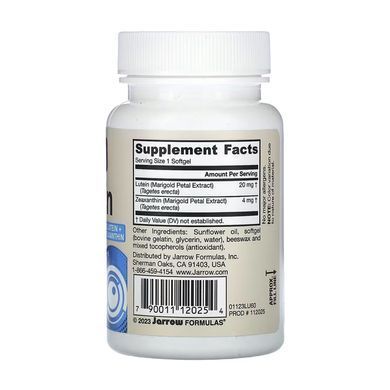 Lutein 20mg - 60 softgels Jarrow Formulas