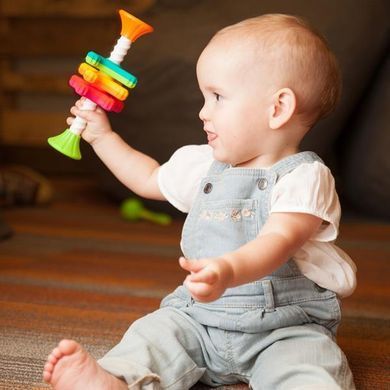 Пирамидка-спиннер Fat Brain Toys MiniSpinny тактильная (F134ML) dt_13626 фото