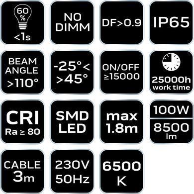 Прожектор на треноге NEO 99-060 светодиодный SMD 100 Вт 8500 лм IP65 99-095 фото