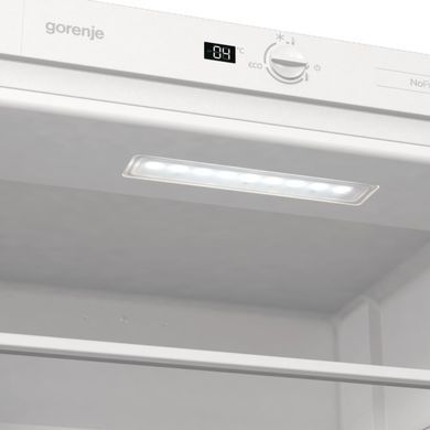 Gorenje Вбуд. холодильник з мороз. камерою, 177х55х54см, 2 двері, 180(68)л, А+, NF+, Зона св-ті, Внутр. диспл, білий (379545) NRKI418EE1 фото