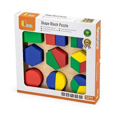 Дерев'яний пазл-сортер Viga Toys Частини фігур (58573) dt_9532 фото