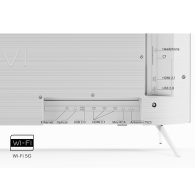 ТВ 43 ", UHD, Smart TV, White Kivi 43U760QW 3722918 фото