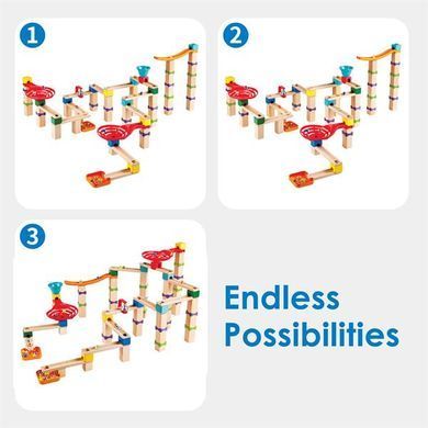 Конструктор-лабіринт Hape Marble Run Трюки та повороти 129 ел. (E1100) dt_14980 фото