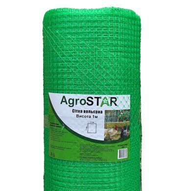 Сітка вольєрна 12*14"AgroStar"1*200 м (зелена)