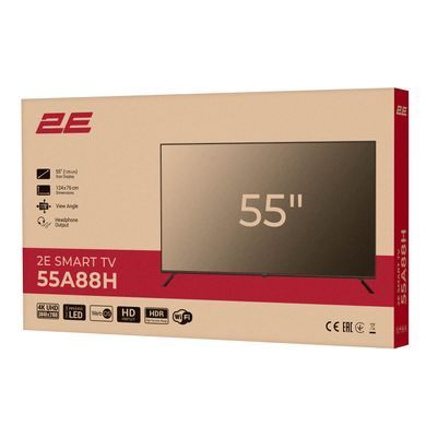 2E Телевізор 55" MiniLED 4K 60Hz Smart WebOS Black (373658) 2E-55A88H фото