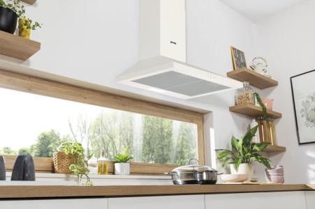Gorenje Витяжка купольна, 60см, 450м3ч, білий (374167) WHC629E4W фото
