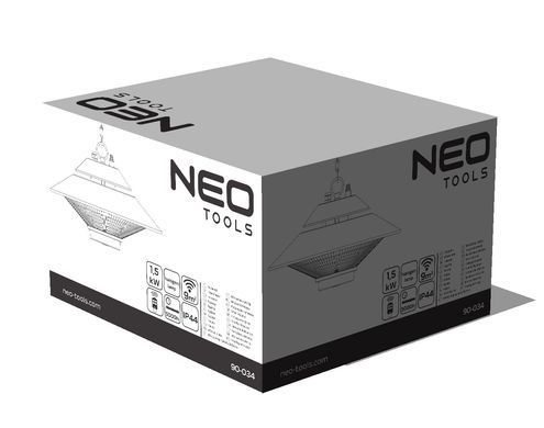 Подвесной инфракрасный обогреватель Neo Tools 90-034 1500 Вт, IP44