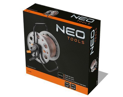 Котушка для шланга Neo Tools 15-790, для шлангів 1/2" та 3/4", сталева, з ручкою 15-790 фото